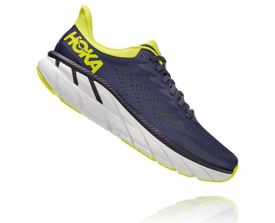 Hoka One One Running Shoes Mens Navy - Clifton 7 - 81264LXBC